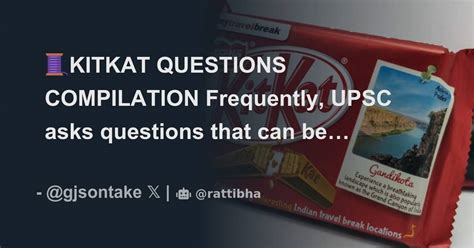 🧵kitkat Questions Compilation Frequently Upsc Asks Questions That Can