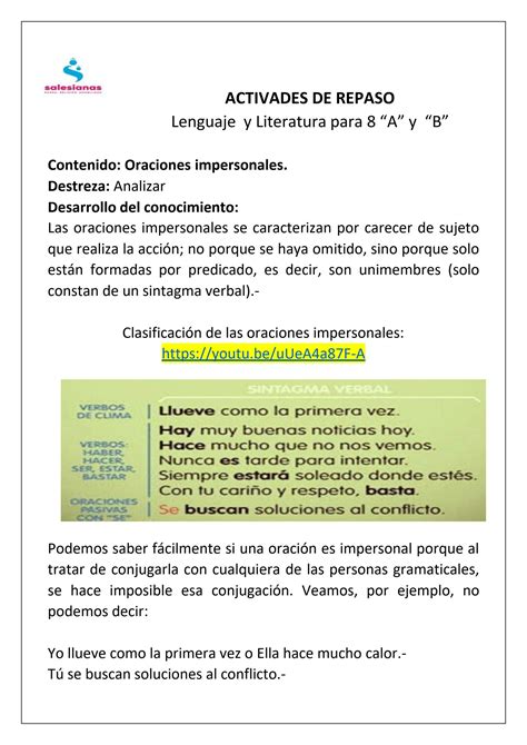 Cómo Puedes Utilizar Las Oraciones Impersonales En Un Reglamento 5