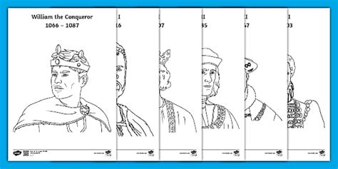 British Kings And Queens Colouring Pages Teacher Made