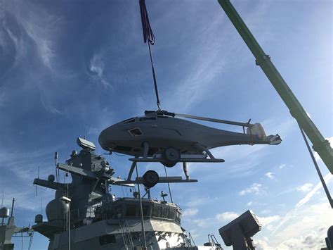 German Navy Starts At Sea Tests Of SKELDAR V 200 VTOL UAV Aboard K130