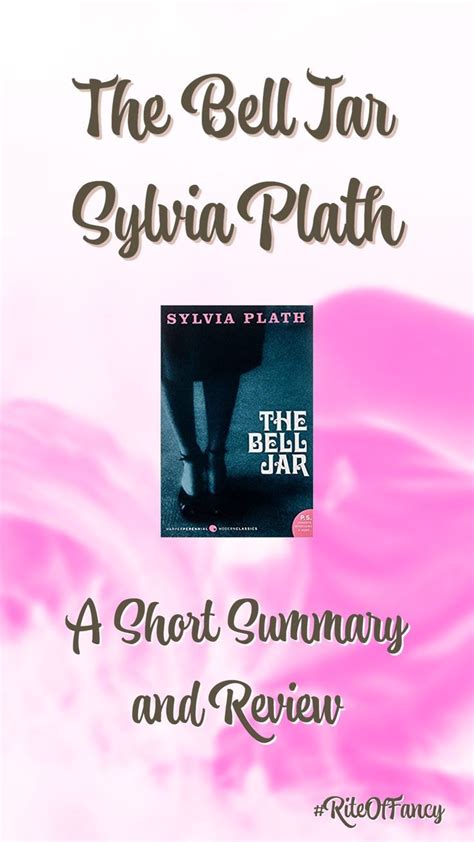 the bell jar glyvin plathh novel is shown in pink and white