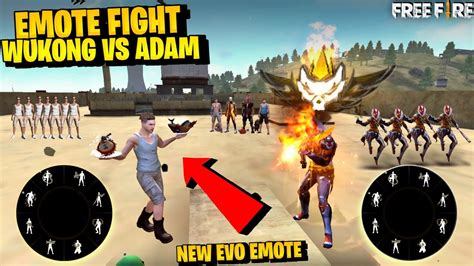 Free Fire Emote Fight On Factory Roof Adam Vs Wukong Emote Challenge