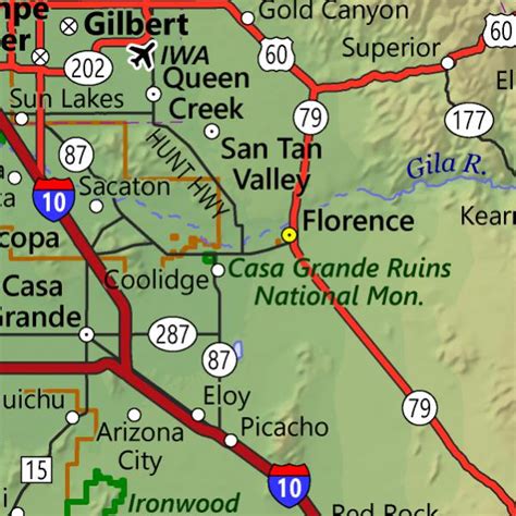 Arizona Highway Map by World Sites Atlas | Avenza Maps