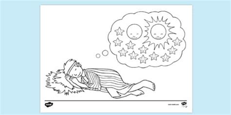 Free Joseph S Dream Of Bowing Sun Moon And Stars Colouring Sheet