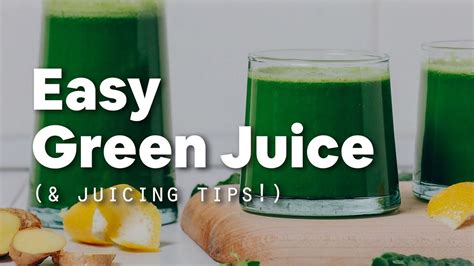 Easy Green Juice Recipe Minimalist Baker Recipes Youtube