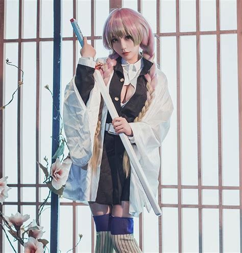 【動漫次元】鬼滅之刃cos甘露寺蜜璃 戀柱和風制服鬼殺隊 Cos服裝cosplay假髮假毛配件 Yahoo奇摩拍賣