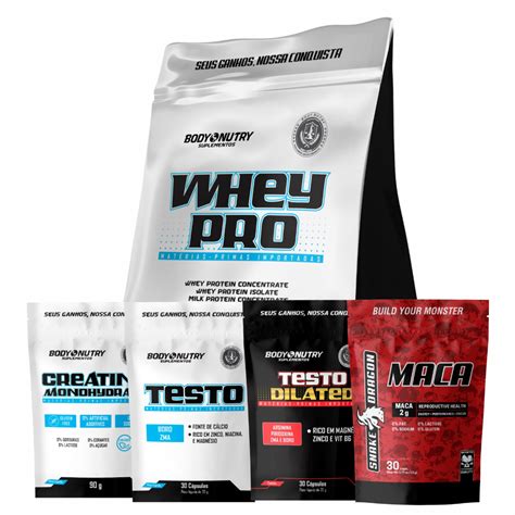 Whey Protein 900g Creatina Monohydrate 90g Testo Dilated