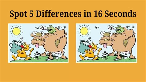 Spot The Difference Only The Sharpest Eyes Can Spot 5 Differences