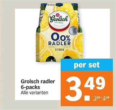 Grolsch Radler Packs Aanbieding Bij Albert Heijn