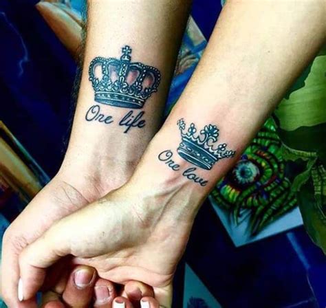 Matching King And Queen Tattoos For Couples Tattoo Ideas