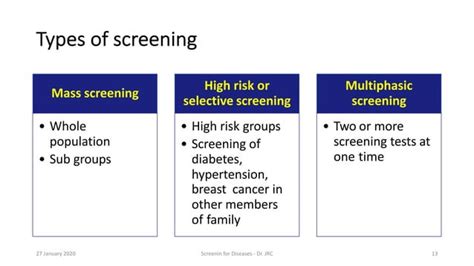 screening  diseases