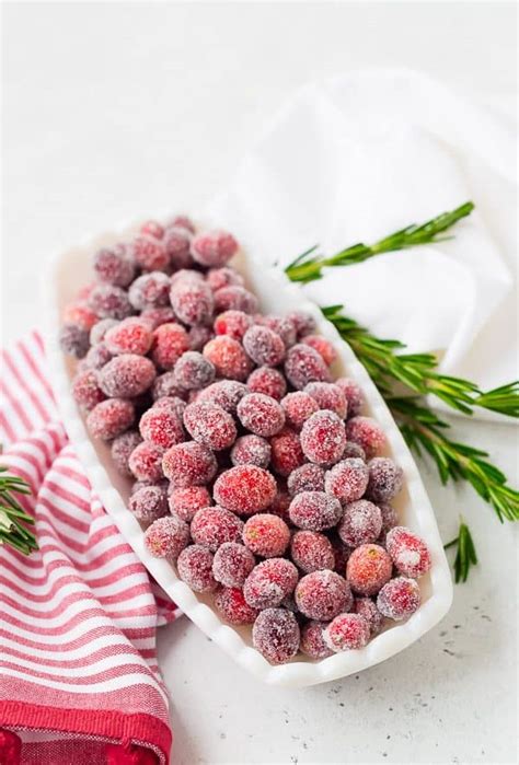 Sugared Cranberries Candied Cranberries Recipe Rachel Cooks®