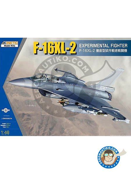 Kinetic Model Kits Airplane Kit 1 48 Scale F 16XL 2 Experimental