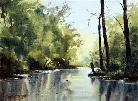 Watercolor Painting River Gallery | Watercolor landscape paintings ...