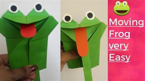 🐸 Very Easy Moving Frog Step By Step How To Make A Moving Paper Frog