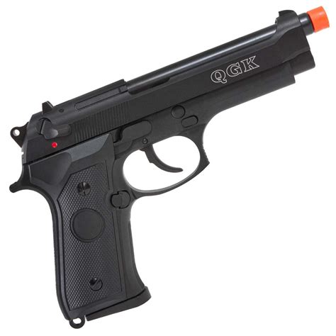 PISTOLA DE AIRSOFT A GAS GREEN GAS QGK 92 SLIDE METAL BK GBB 6MM QGK