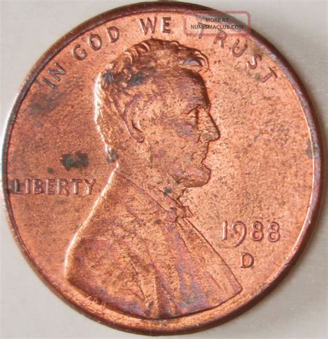 D Lincoln Cent Obverse Reverse Bubble Plating