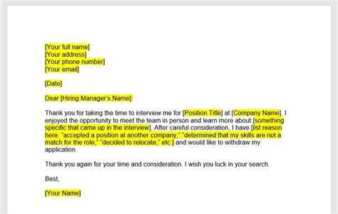 Letter Of Withdrawal Job Letter Of Withdrawal Withdrawal Letter