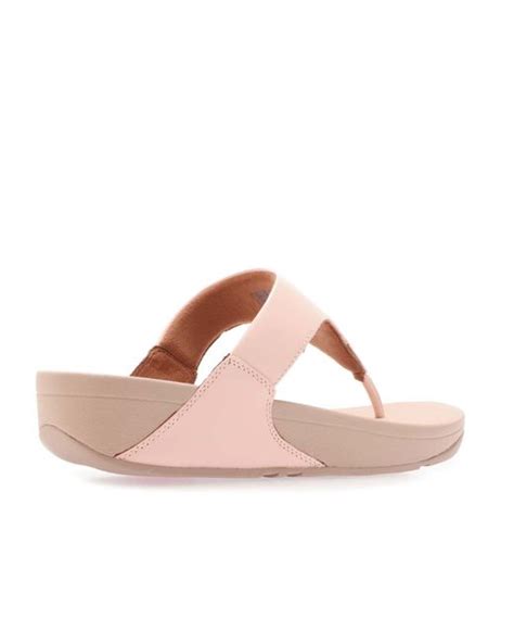 Fitflop Lulu Leather Toe Thong Sandals In Pink Lyst UK