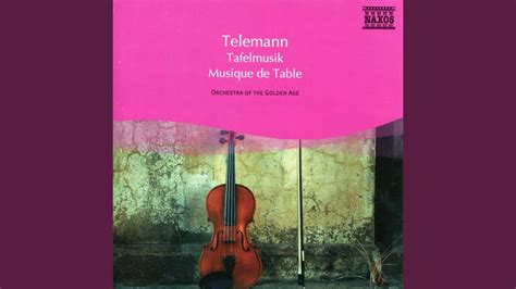 Musique De Table Part Ii Concerto For 3 Violins In F Major Twv 53 F1