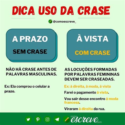 Dica do uso da crase