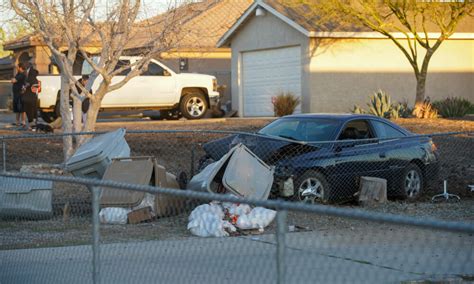 Driver Arrested For Dui After Car Slams Into Utility Pole In Hesperia