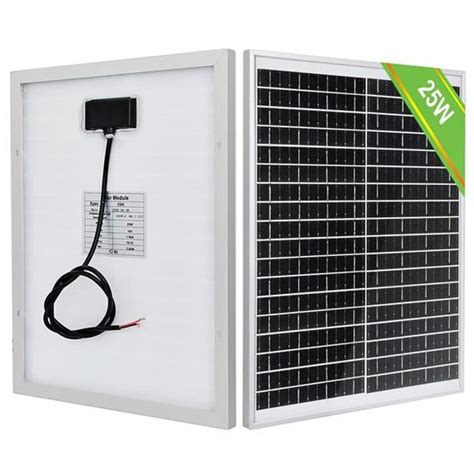 Eco Worthy Panneau Solaire Monocristallin W V Ip Panneau Solaire