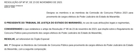 Tj Ma Já Tem Comissão Formada Para Novo Concurso Público Jornal Pequeno