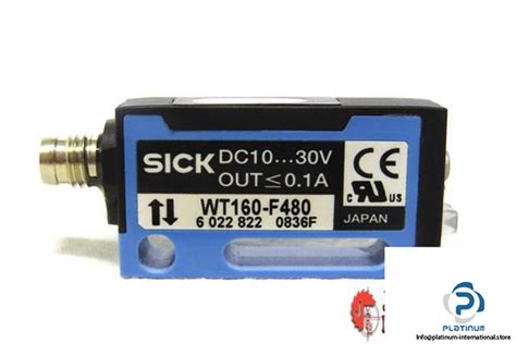 SICK WT160 F480 PHOTOELECTRIC PROXIMITY SENSOR Platinum International