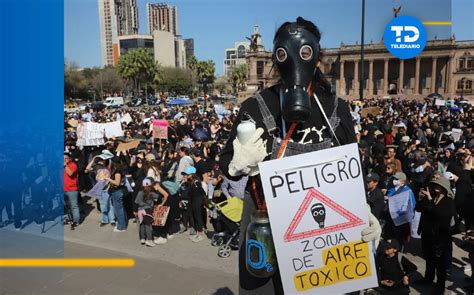 Realizan protesta contra Refinería de Cadereyta en Monterrey