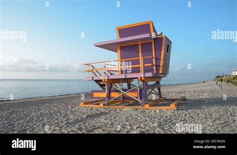 Miami Beach Lifeguard House Stock Videos Footage Hd And K Video