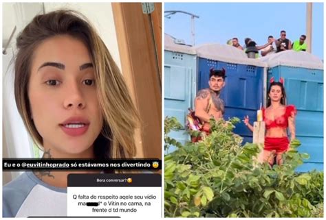 Miss Bumbum rebate críticas após ser flagrada em momento íntimo na rua