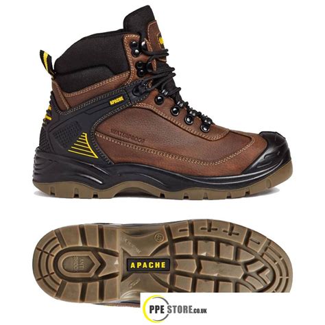 Apache Ranger Safety Work Boots Brown S3 Wr Sra Ppe Store