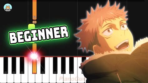 Jujutsu Kaisen Ed Give It Back Beginner Piano Tutorial Sheet