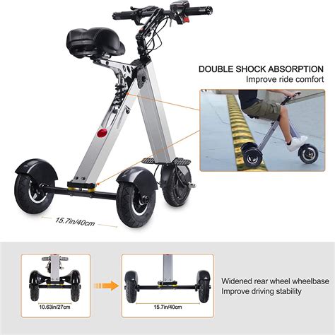 Topmate Es Electric Scooter For Adult Foldable Electric Tricycle