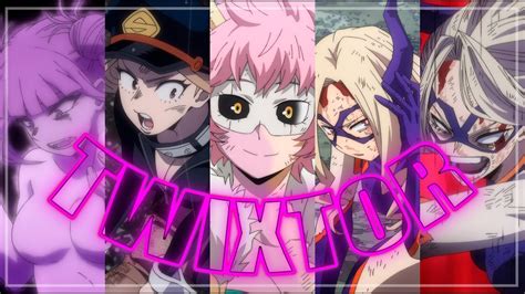 彡 4 彡 BNHA GIRLS twixtor4k bnha myheroacademia