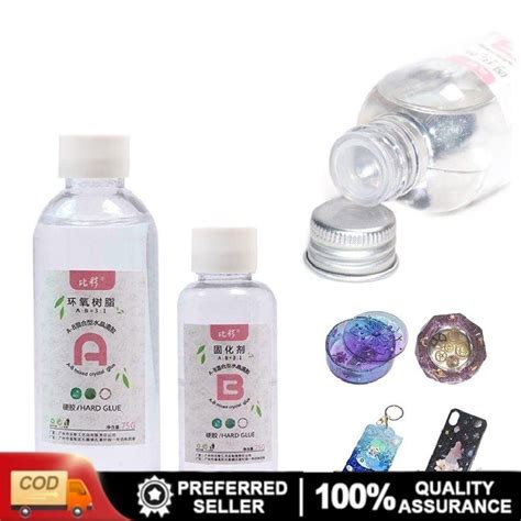 fast shipping ab epoxy resin set  high clear crystal glue diy