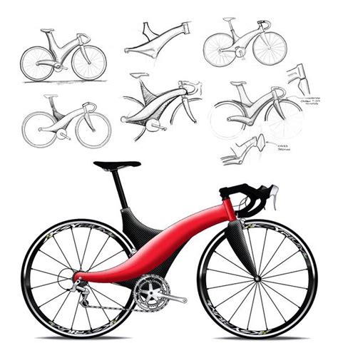 Bicycle Sketches And Renderings By James Thomas Via Behance Bike Art