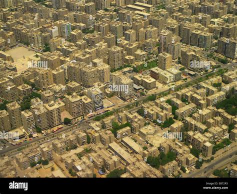 Cairo Aerial Urban View Egypt Stock Photo Alamy