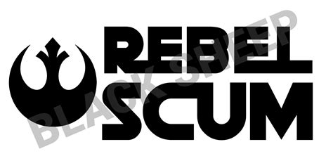 Star Wars Rebel Scum, Star Wars Cricut, Star Wars Svg File, Svg File ...