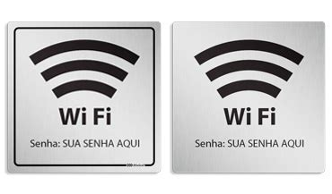 Placa Senha Wifi Personalizada Afixgraf