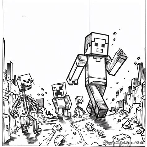 Minecraft Steve Coloring Pages - Free & Printable!