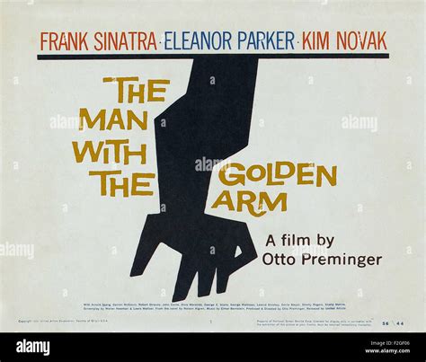 Man With the Golden Arm, The 02 - Movie Poster Stock Photo - Alamy