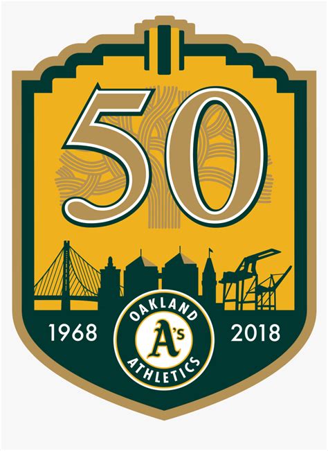 Oakland Athletics 50 Years Hd Png Download Transparent Png Image