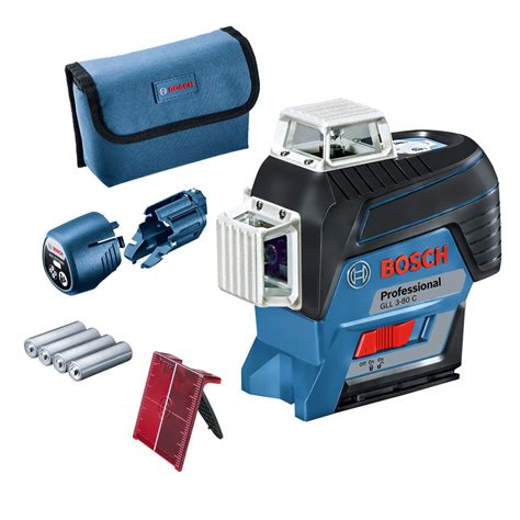 Bosch GLL 3 80 C 12v Self Levelling Multi Line Laser In Carton Power