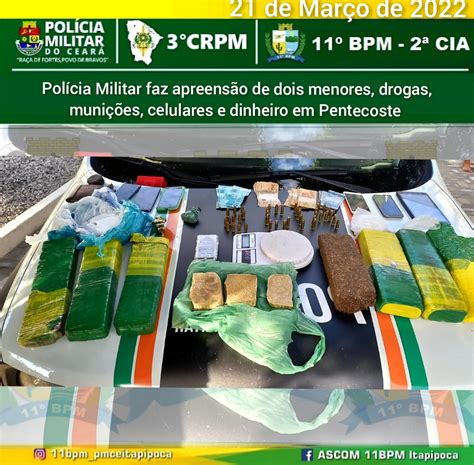 PMCE Apreende Dois Adolescente Mais De 8kg De Drogas Dezenas De