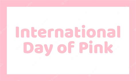 Premium Vector | International day of pink background in pink and white