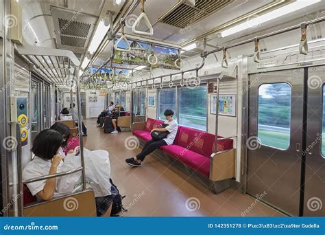 Local Train In Japan Editorial Stock Photo Image Of Life 142351278