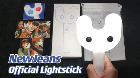 Unboxing NEWJEANS Official Light Stick With Photocards Gift With