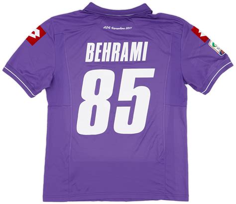 2011 12 Fiorentina Match Issue Home Shirt Behrami 85